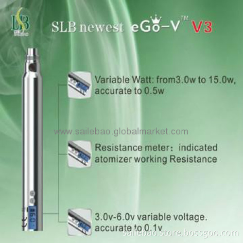 Hot !! 2013 New Ego VV3 Battery 1200mAh from SLB from alibaba China
